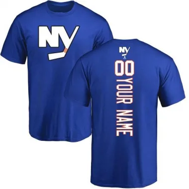 Royal Men's Custom New York Islanders Backer T-Shirt -